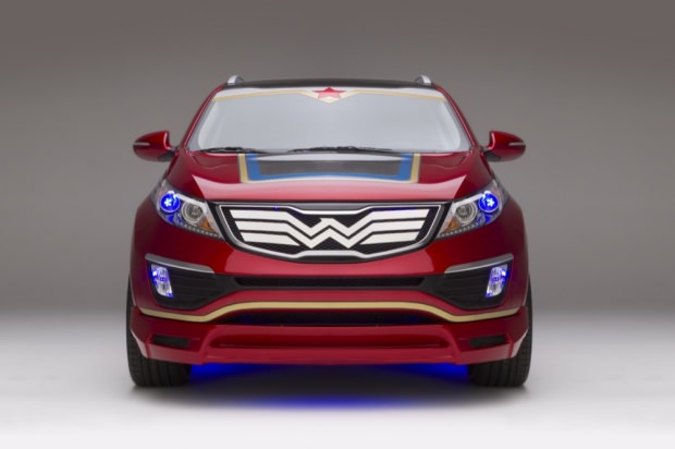 Wonder Woman Kia front