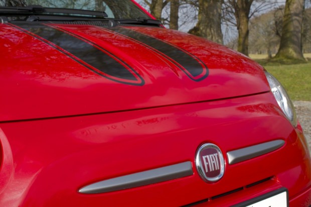 Fiat 500 TwinAir bonnet