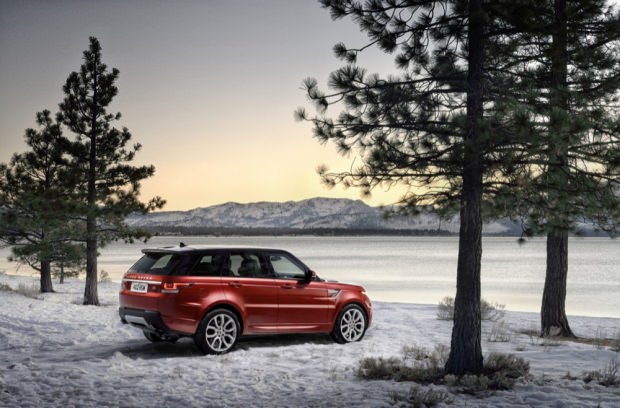 New Range Rover Sport snow