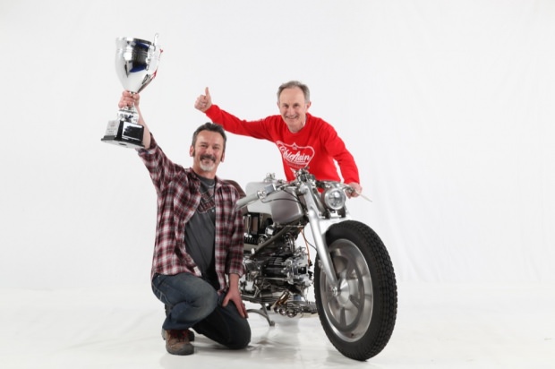 World Champions Don Cronin and Michael O'Shea of Medaza Cycles' with their creation “Rondine” copy50-to-70