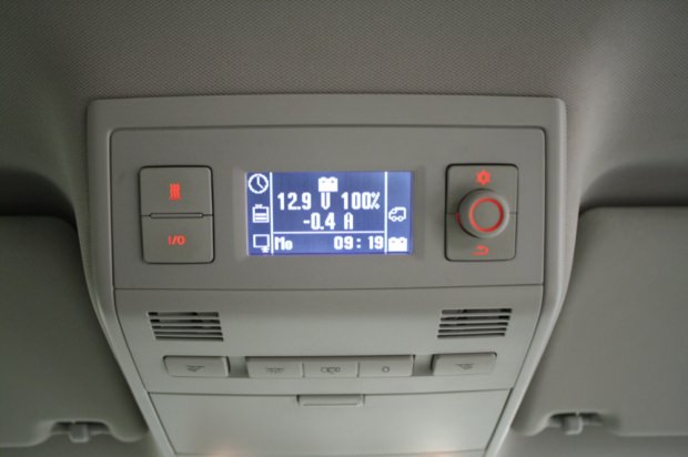 Volkswagen California control panel