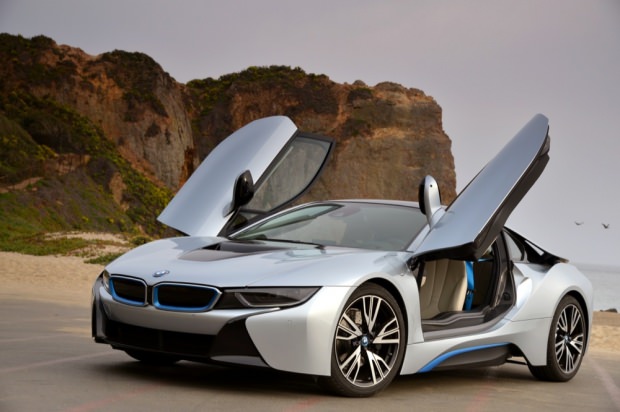 BMW i8 doors open