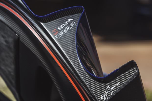 McLaren Senna door signature