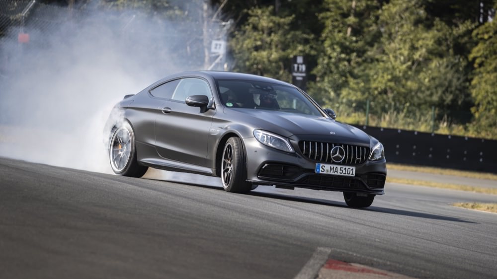 Mercedes-AMG C 63 S coupe drifting