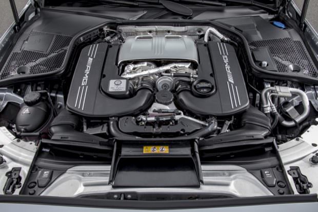 Mercedes-AMG C 63 S engine bay