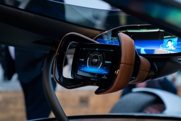 Mercedes-Benz Vision EQ Silver Arrow steering wheel