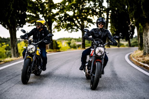 Ducati Scrambler Icon riding together