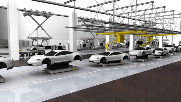 Porsche Taycan production