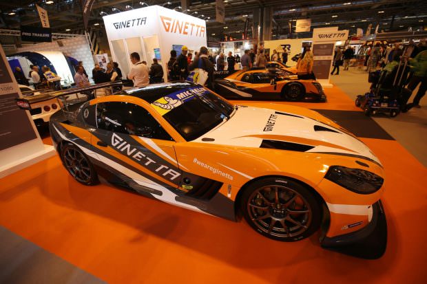 Ginetta car on display