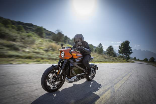 Harley-Davidson LiveWire riding