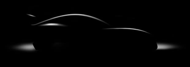 Silhouette view of new Ginetta car