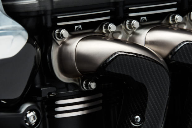 Triumph Rocket 3 TFC exhaust detail