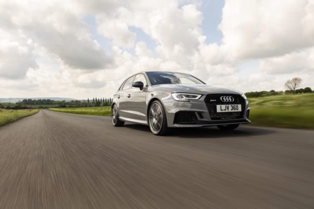 Audi RS 3 driving