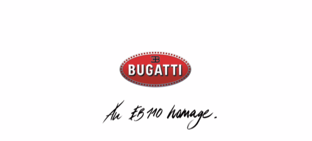 Bugatti EB110 Homage sign 