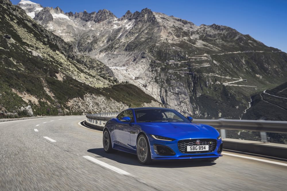 Jaguar F-Type driving