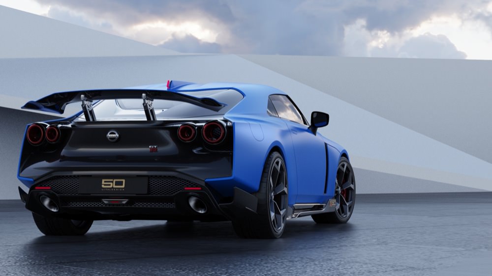 Nissan GT-R50 by Italdesign rear blue