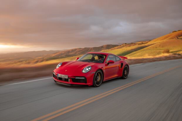 Porsche 911 Turbo S driving
