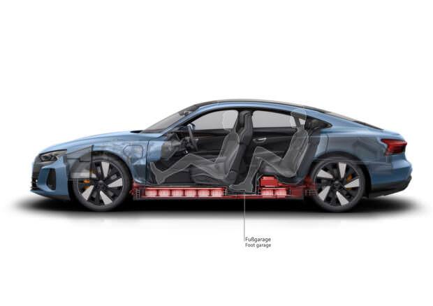 Audi e-tron GT cutaway battery