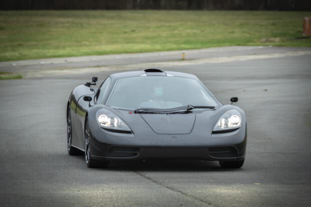 Gordon Murray drives the T.50 prototype