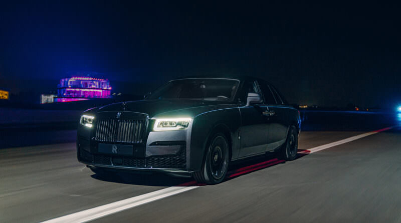 Rolls-Royce Black Badge Ghost driving
