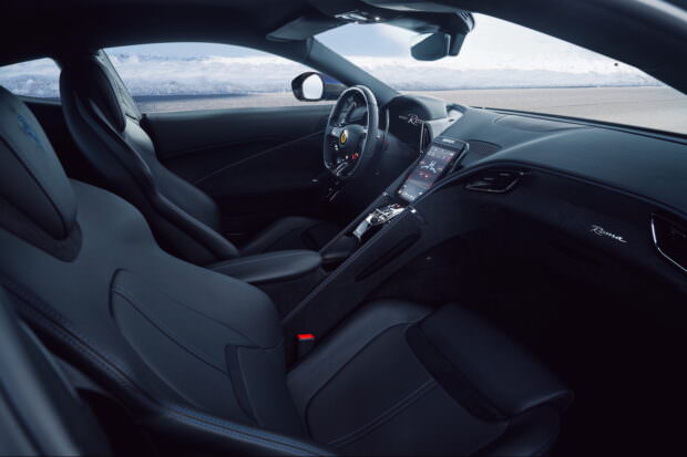 Novitec Ferrari Roma in blue interior