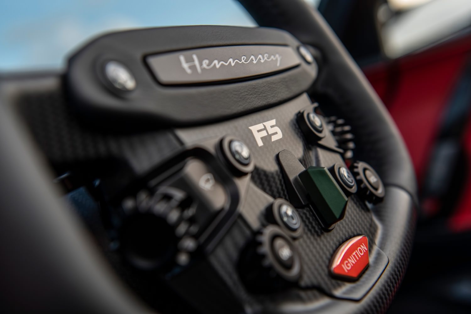 Hennessy Venom F5 steering wheel