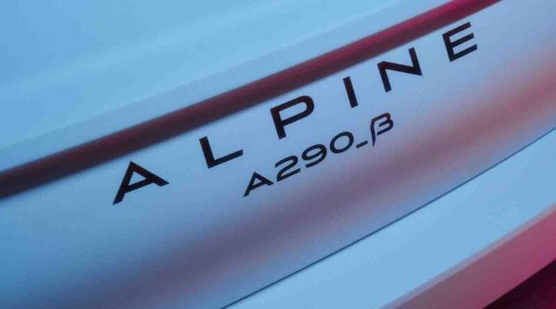 Alpine A290 hot hatch incoming